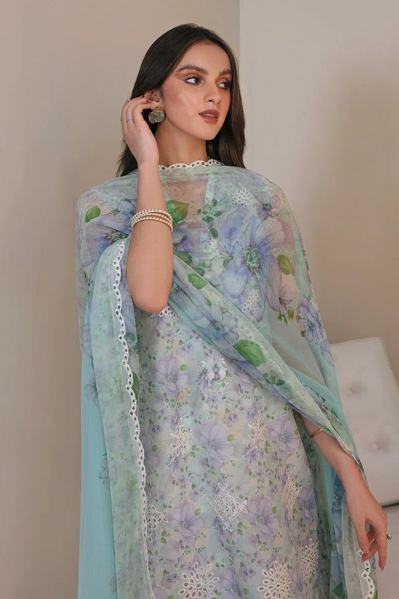 Baroque | Lawn Collection 24 | UF-357 - Rang-e-Khaas