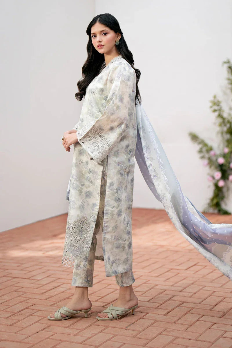 Baroque | Lawn Collection 24 | UF-536 - Rang-e-Khaas