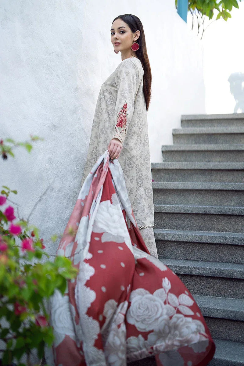 Baroque | Lawn Collection 24 | UF-549 - Rang-e-Khaas