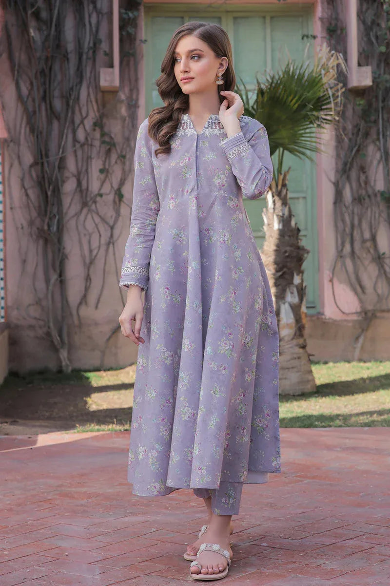 Baroque | Lawn Collection 24 | UF-324 - Rang-e-Khaas