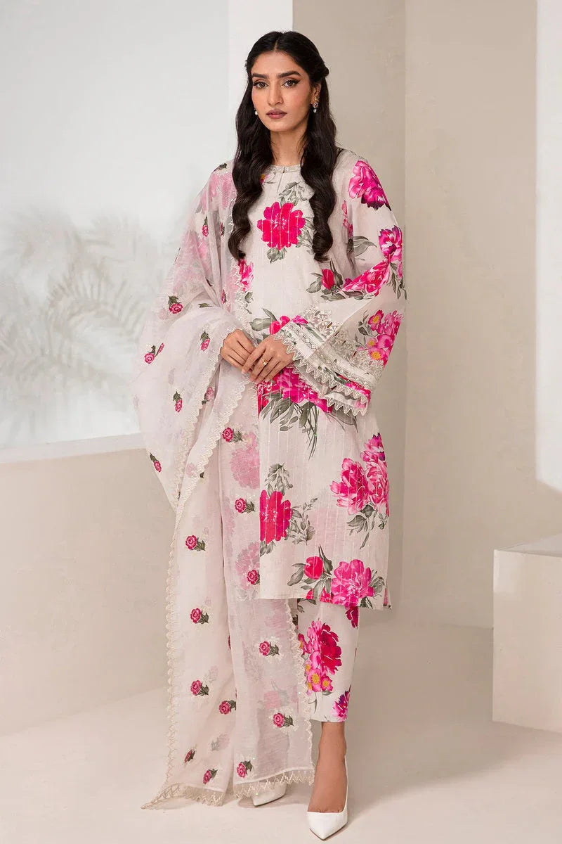 Baroque | Lawn Collection 24 | UF-347 - Rang-e-Khaas