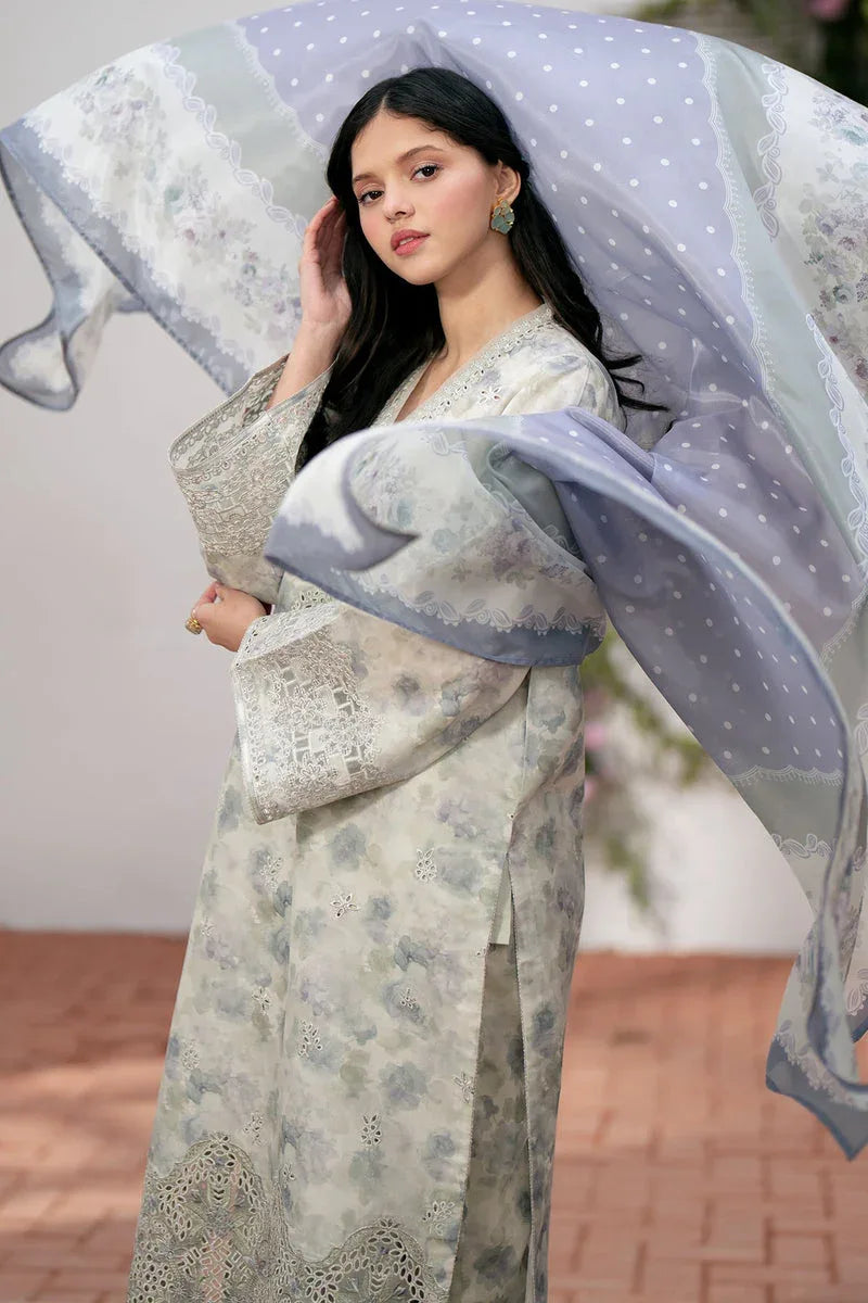 Baroque | Lawn Collection 24 | UF-536 - Rang-e-Khaas
