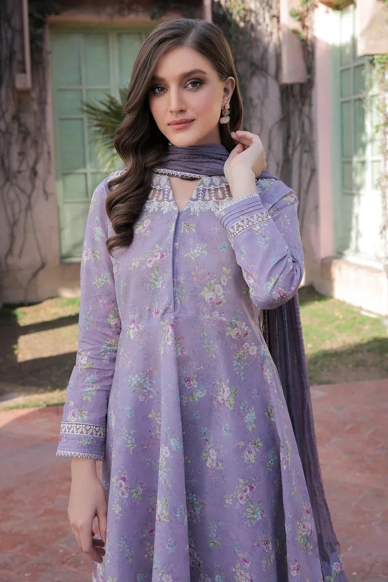 Baroque | Lawn Collection 24 | UF-324 - Rang-e-Khaas