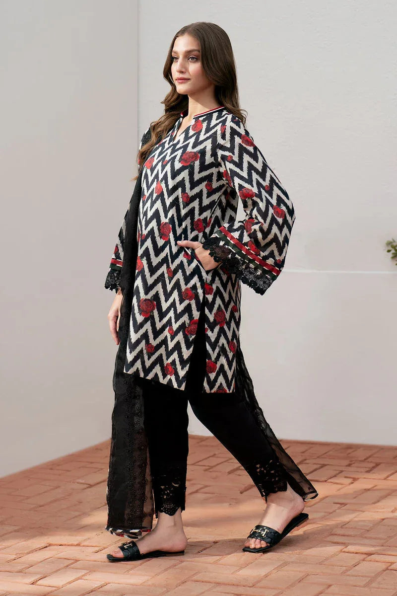 Baroque | Lawn Collection 24 | UF-537 - Rang-e-Khaas