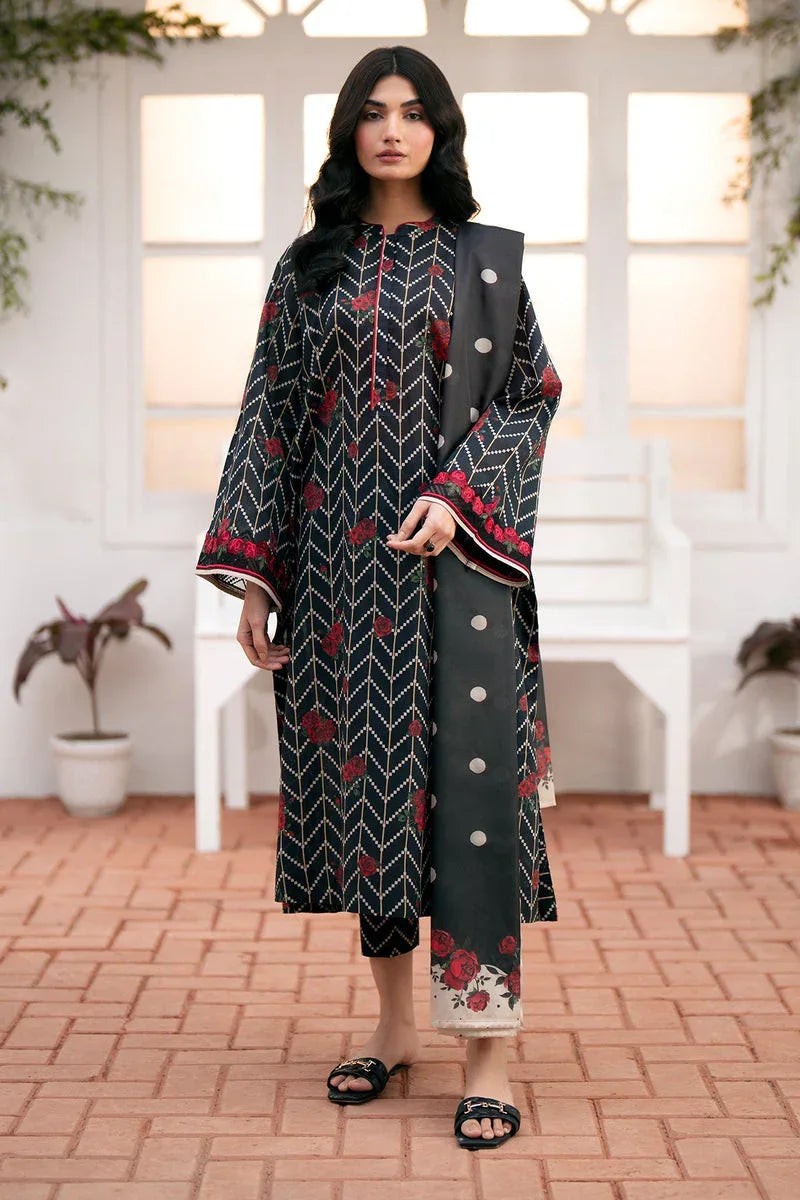 Baroque | Lawn Collection 24 | UF-538 - Rang-e-Khaas