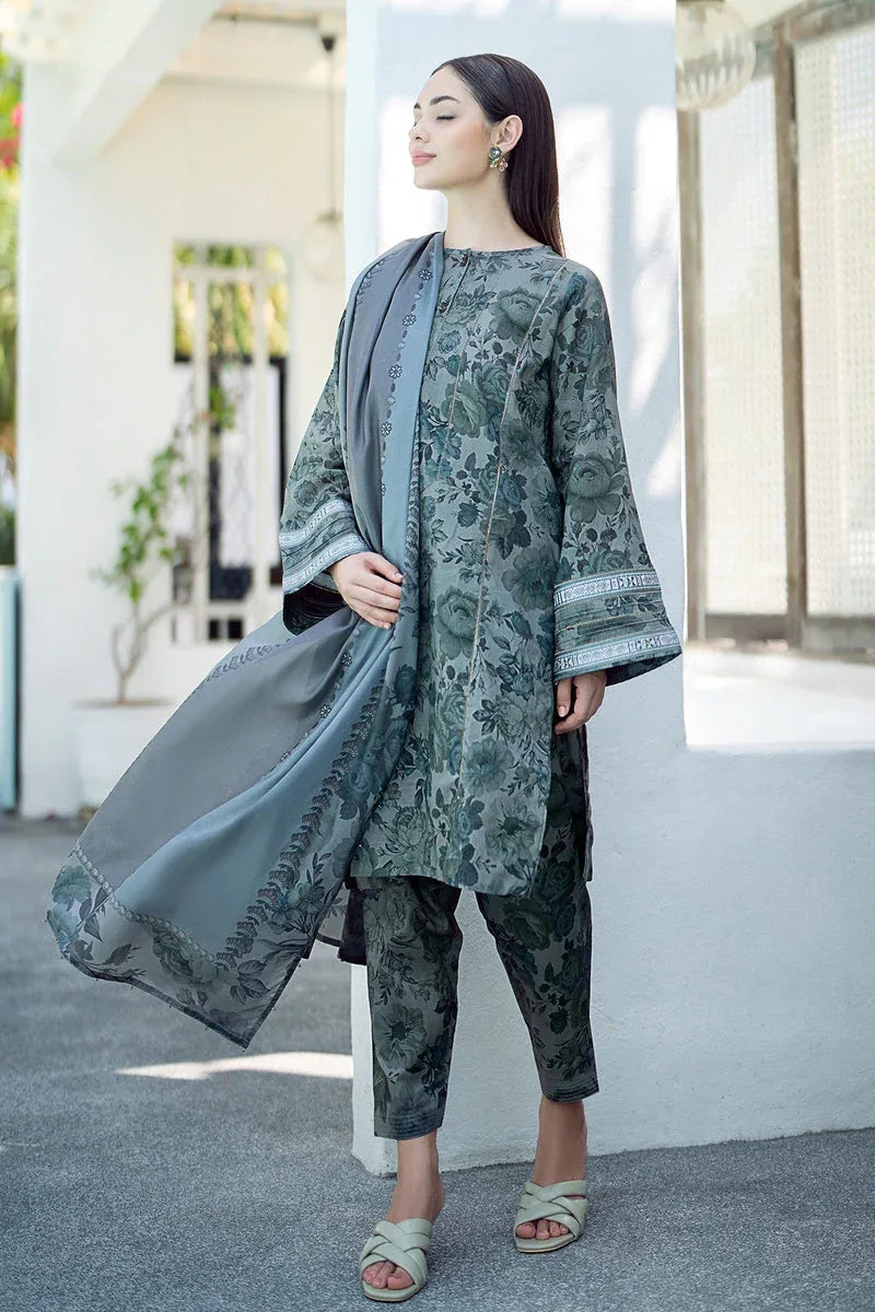 Baroque | Lawn Collection 24 | UF-551 - Rang-e-Khaas