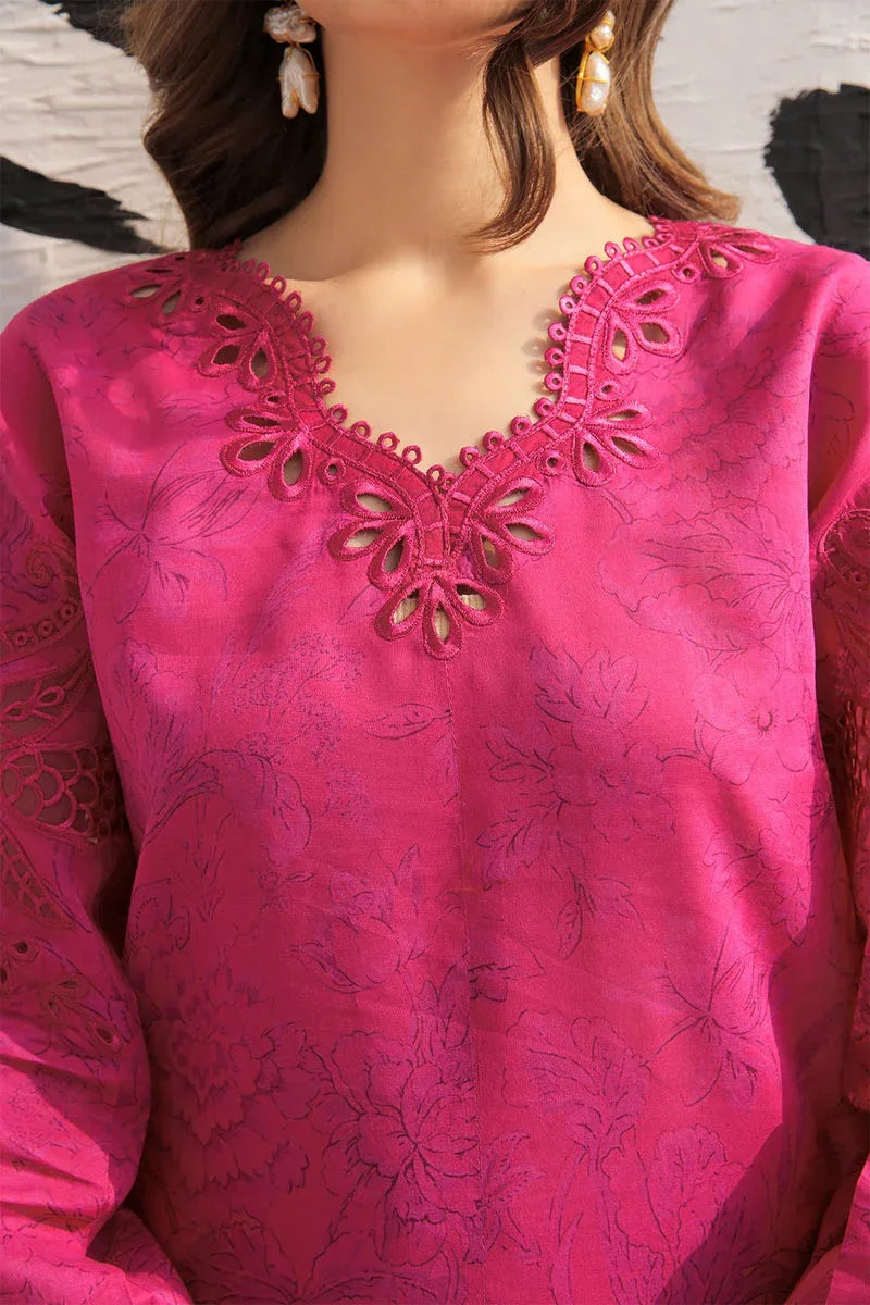 Baroque | Lawn Collection 24 | UF-308 - Rang-e-Khaas