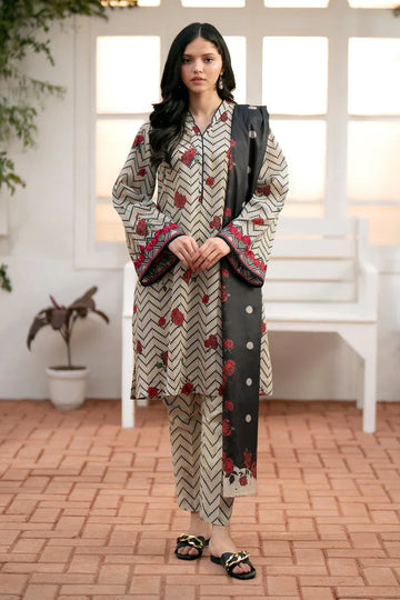 Baroque | Lawn Collection 24 | UF-539 - Rang-e-Khaas