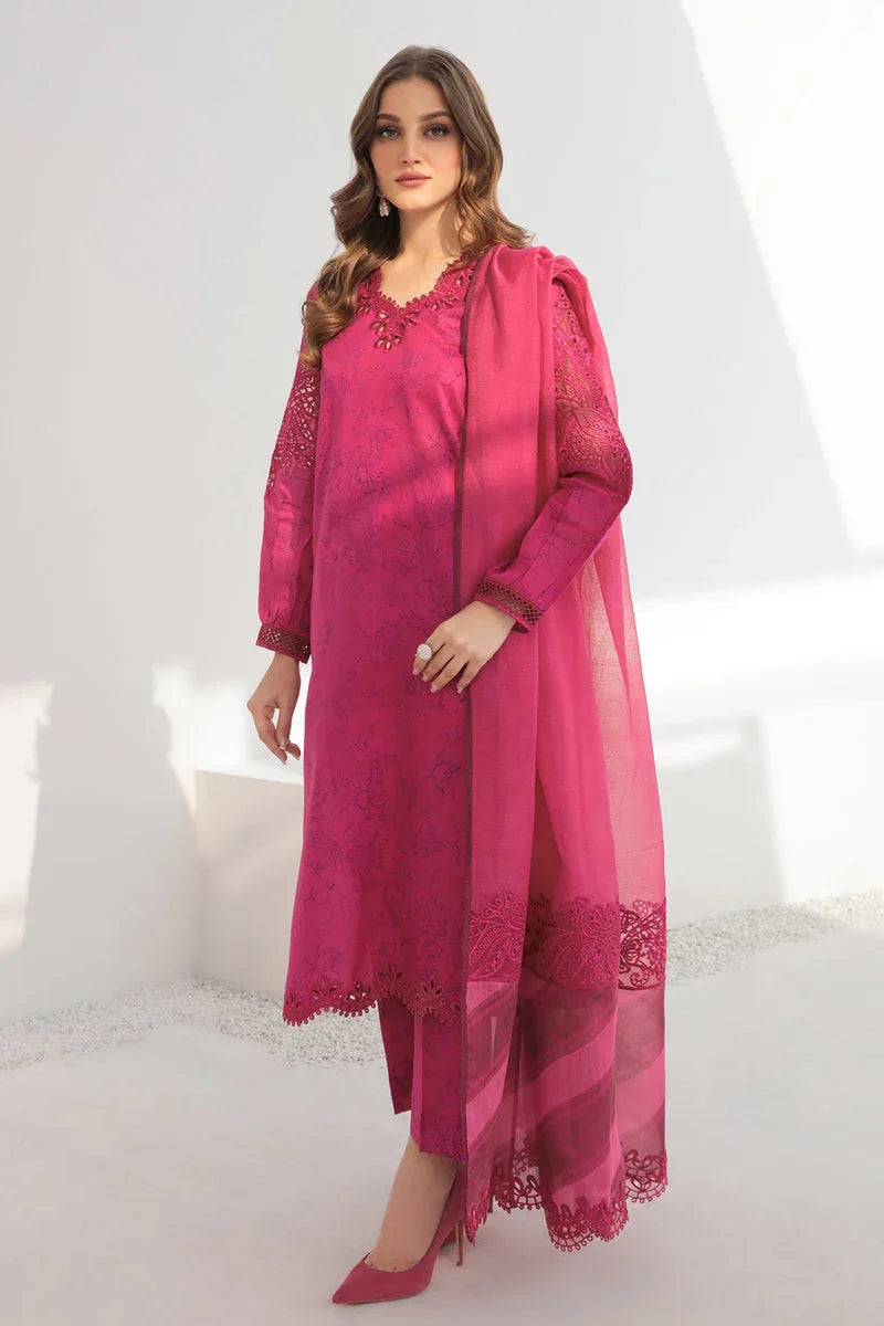 Baroque | Lawn Collection 24 | UF-308 - Rang-e-Khaas