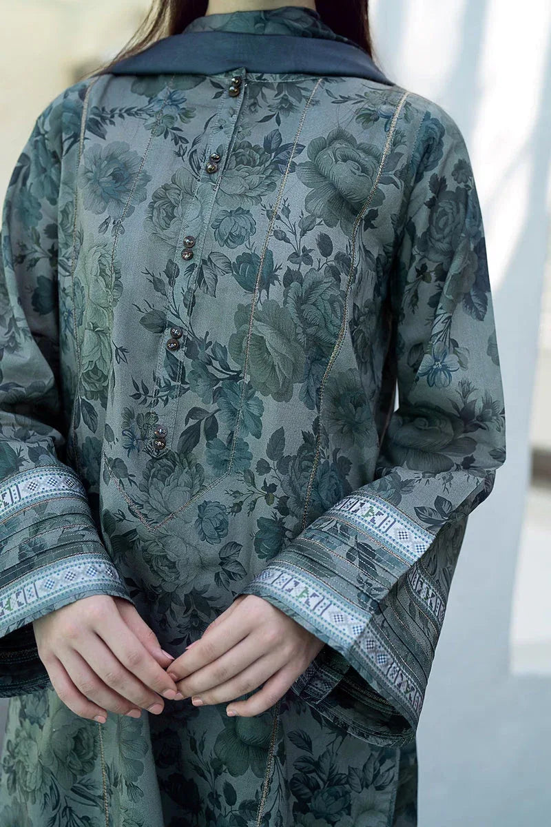 Baroque | Lawn Collection 24 | UF-551 - Rang-e-Khaas
