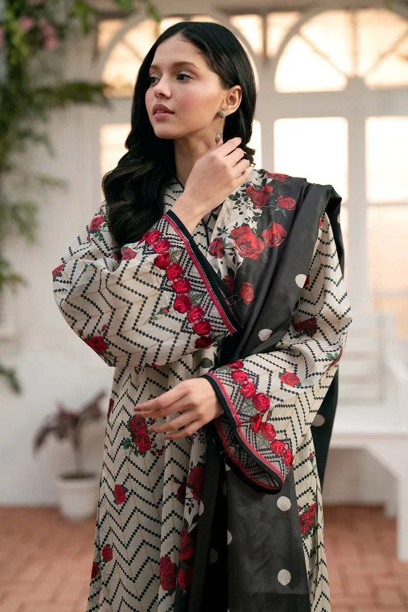 Baroque | Lawn Collection 24 | UF-539 - Rang-e-Khaas