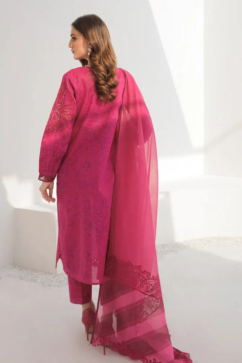 Baroque | Lawn Collection 24 | UF-308 - Rang-e-Khaas