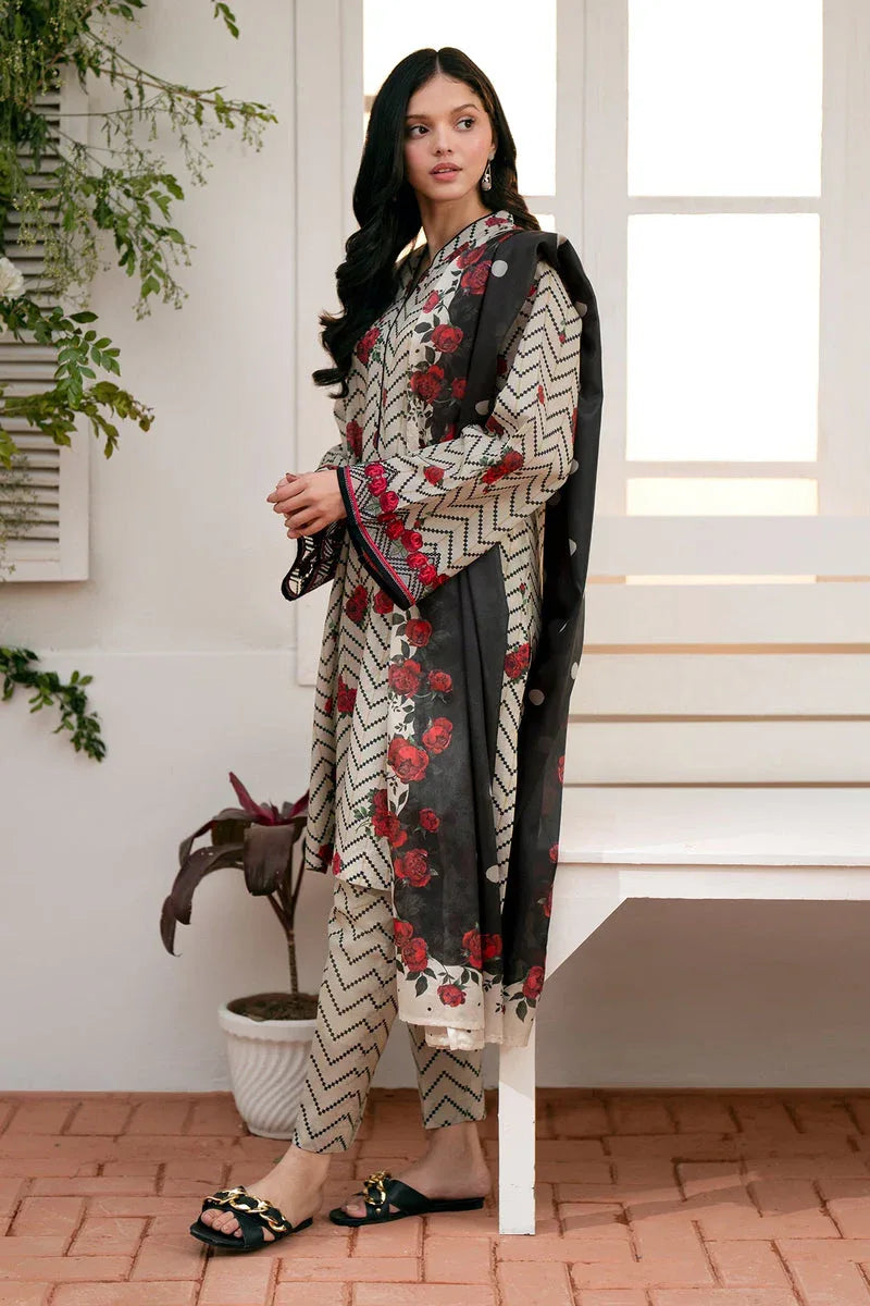 Baroque | Lawn Collection 24 | UF-539 - Rang-e-Khaas