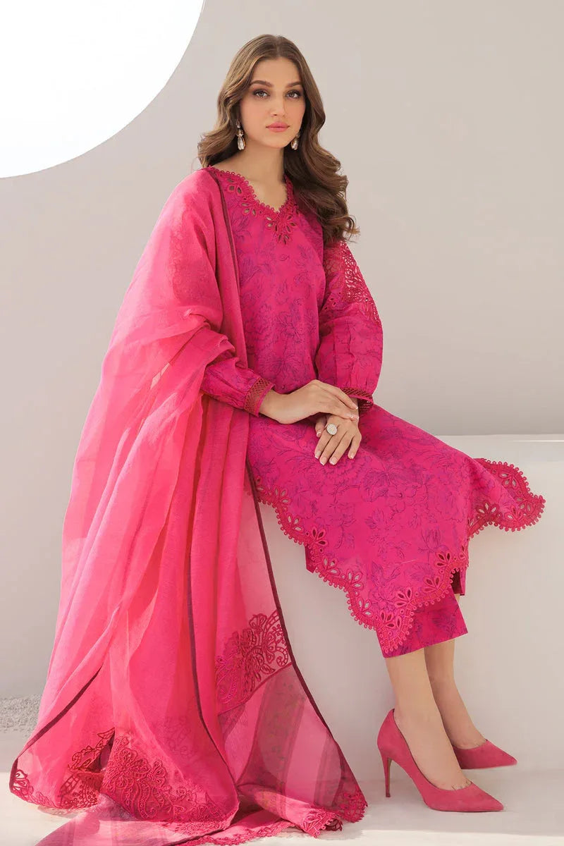 Baroque | Lawn Collection 24 | UF-308 - Rang-e-Khaas