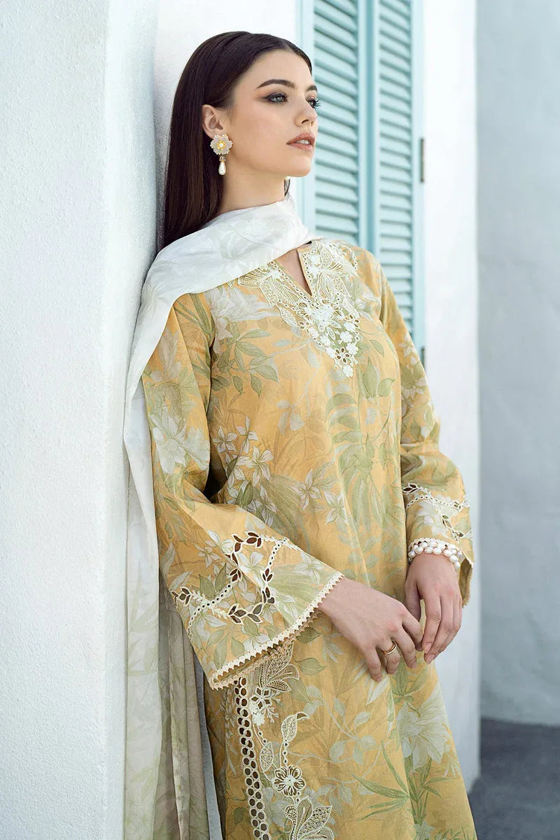 Baroque | Lawn Collection 24 | UF-542 - Rang-e-Khaas