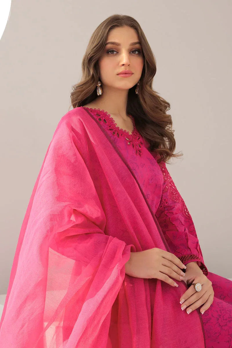 Baroque | Lawn Collection 24 | UF-308 - Rang-e-Khaas