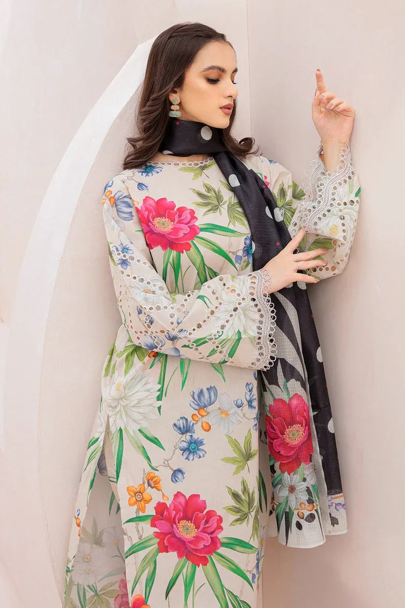 Baroque | Lawn Collection 24 | UF-332 - Rang-e-Khaas