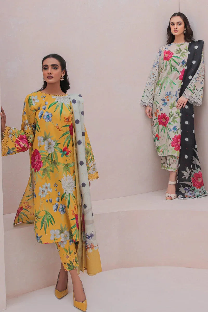 Baroque | Lawn Collection 24 | UF-332 - Rang-e-Khaas