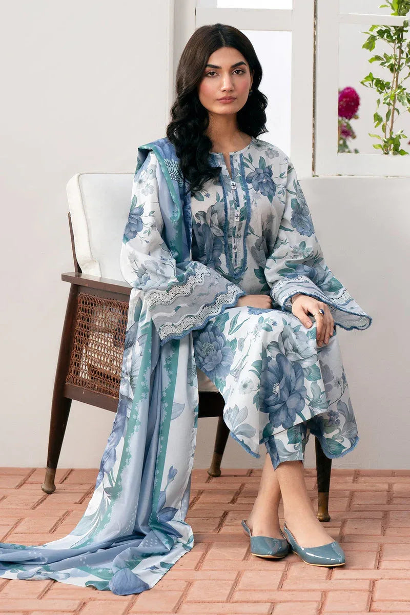 Baroque | Lawn Collection 24 | UF-541 - Rang-e-Khaas