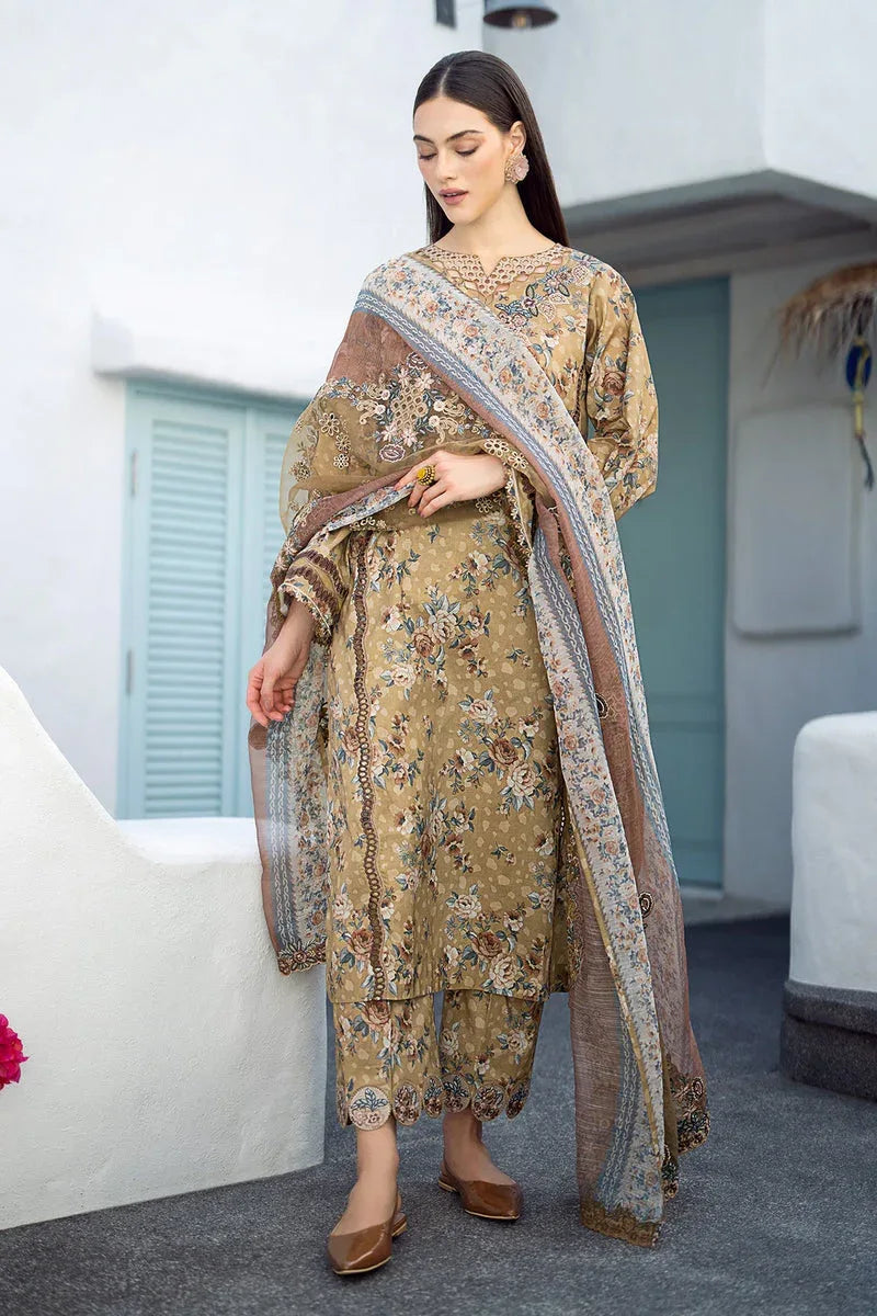 Baroque | Lawn Collection 24 | UF-553 - Rang-e-Khaas