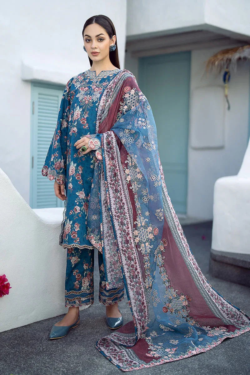 Baroque | Lawn Collection 24 | UF-554 - Rang-e-Khaas