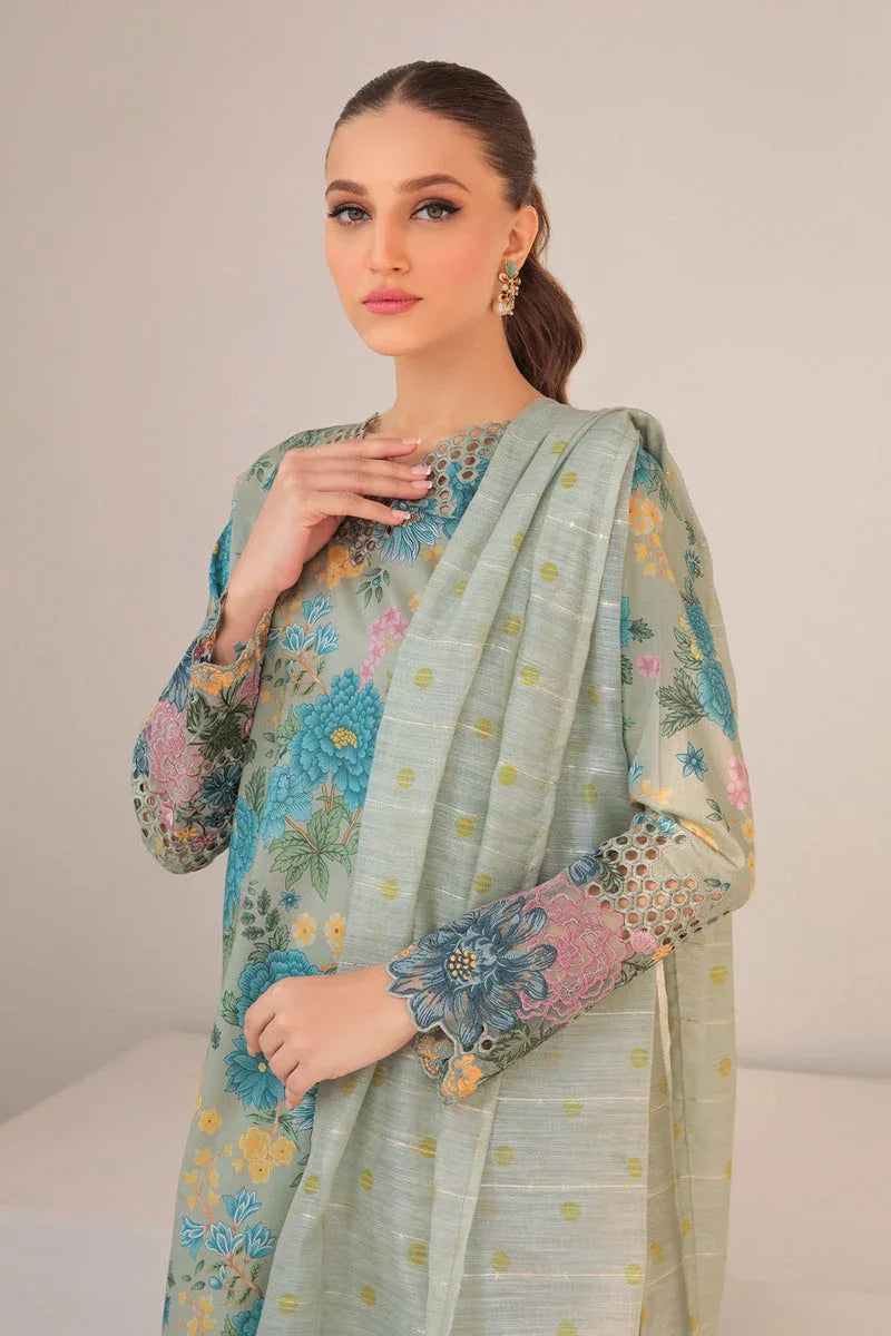 Baroque | Lawn Collection 24 | UF-310 - Rang-e-Khaas