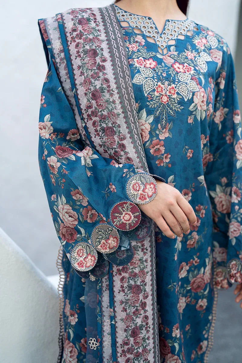 Baroque | Lawn Collection 24 | UF-554 - Rang-e-Khaas