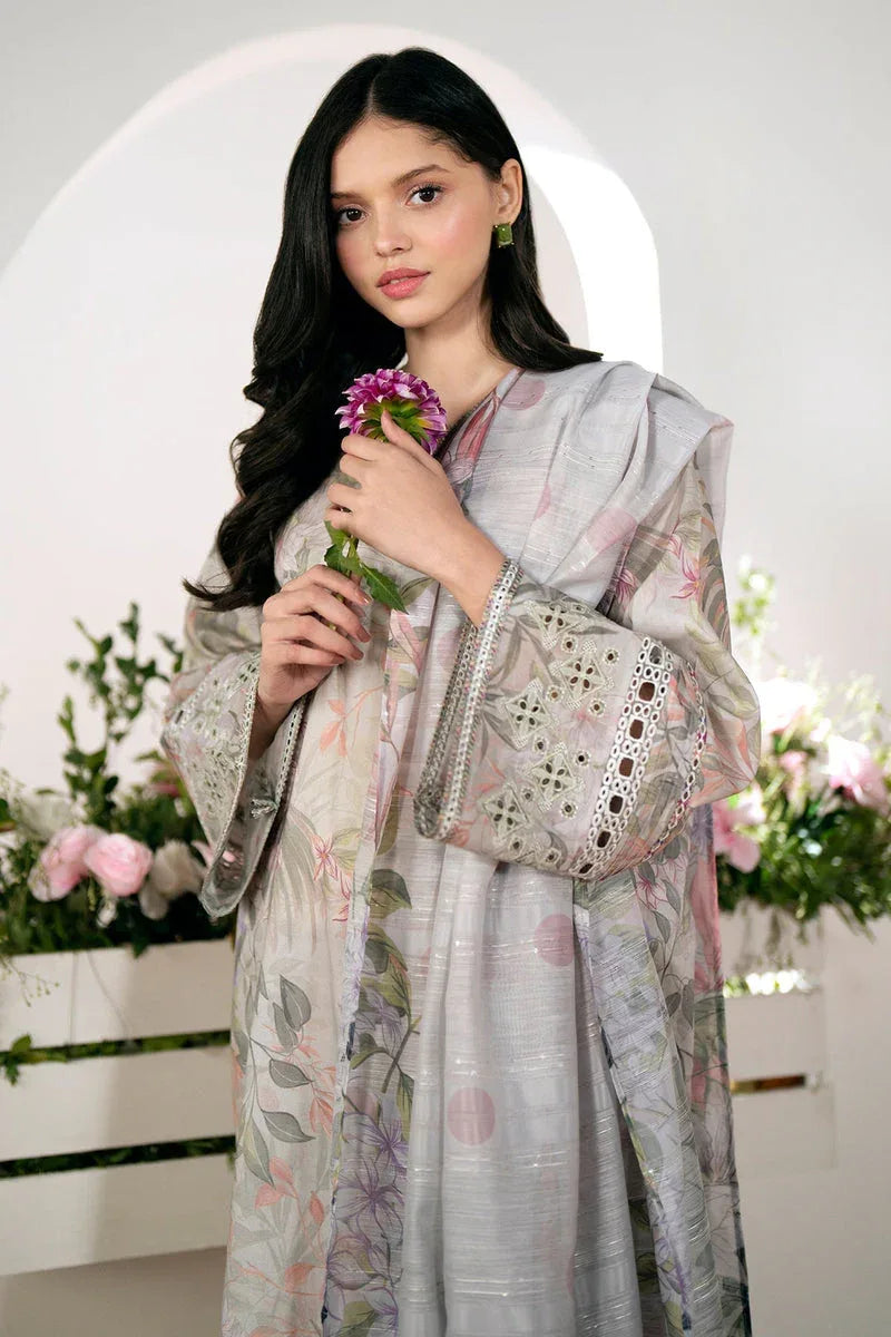Baroque | Lawn Collection 24 | UF-528 - Rang-e-Khaas