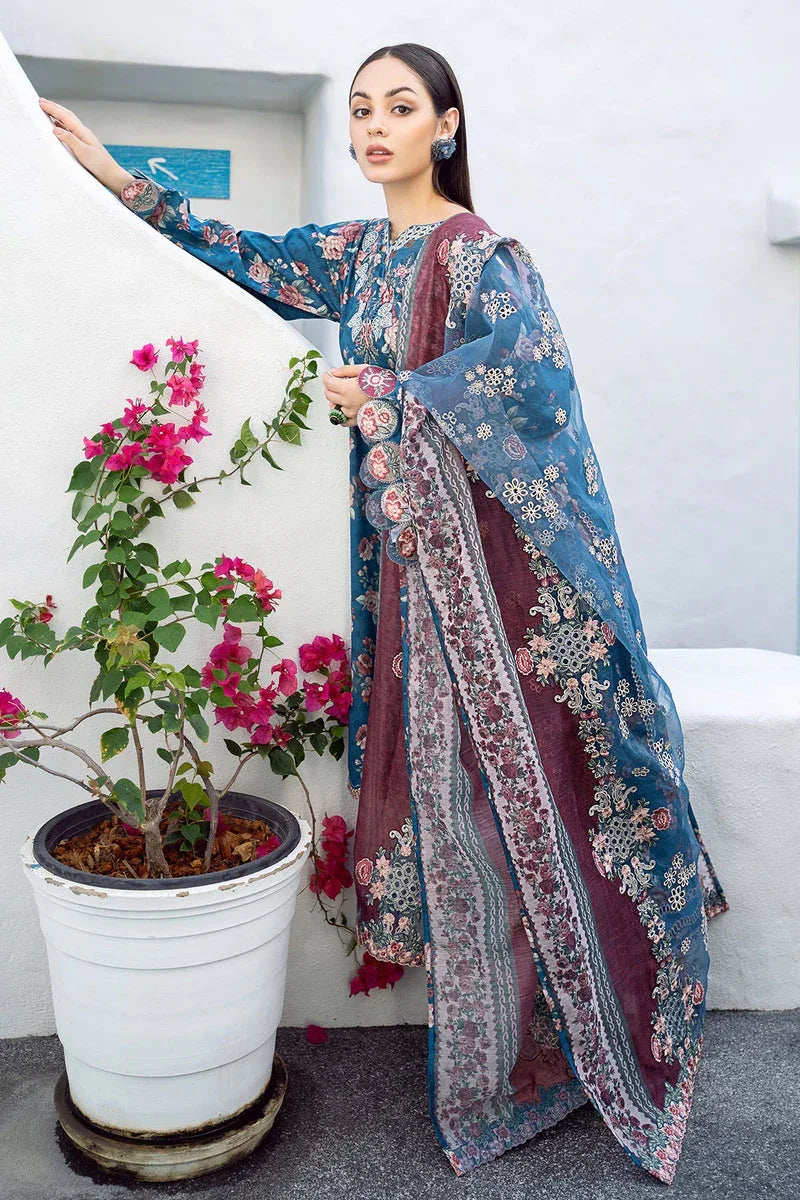 Baroque | Lawn Collection 24 | UF-554 - Rang-e-Khaas
