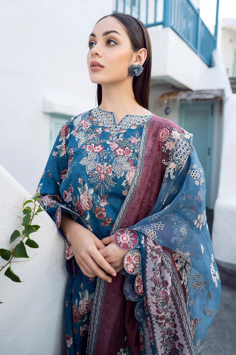 Baroque | Lawn Collection 24 | UF-554 - Rang-e-Khaas