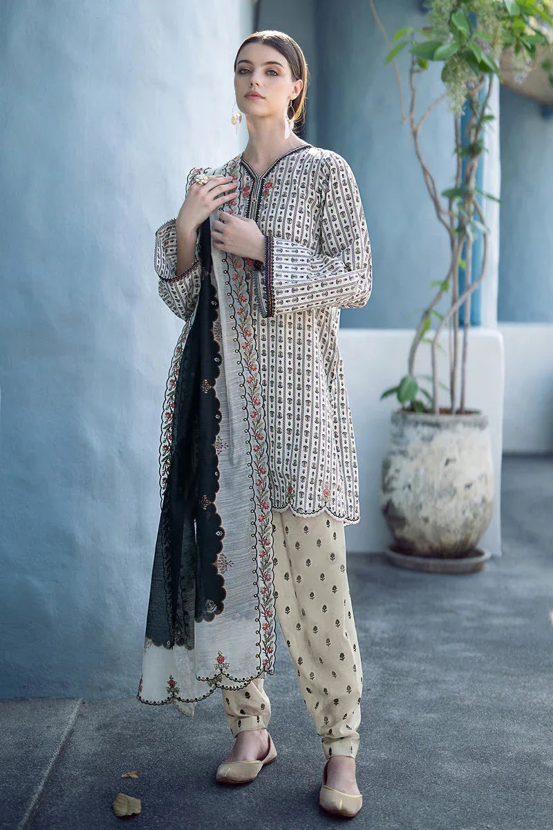 Baroque | Lawn Collection 24 | UF-555 - Rang-e-Khaas