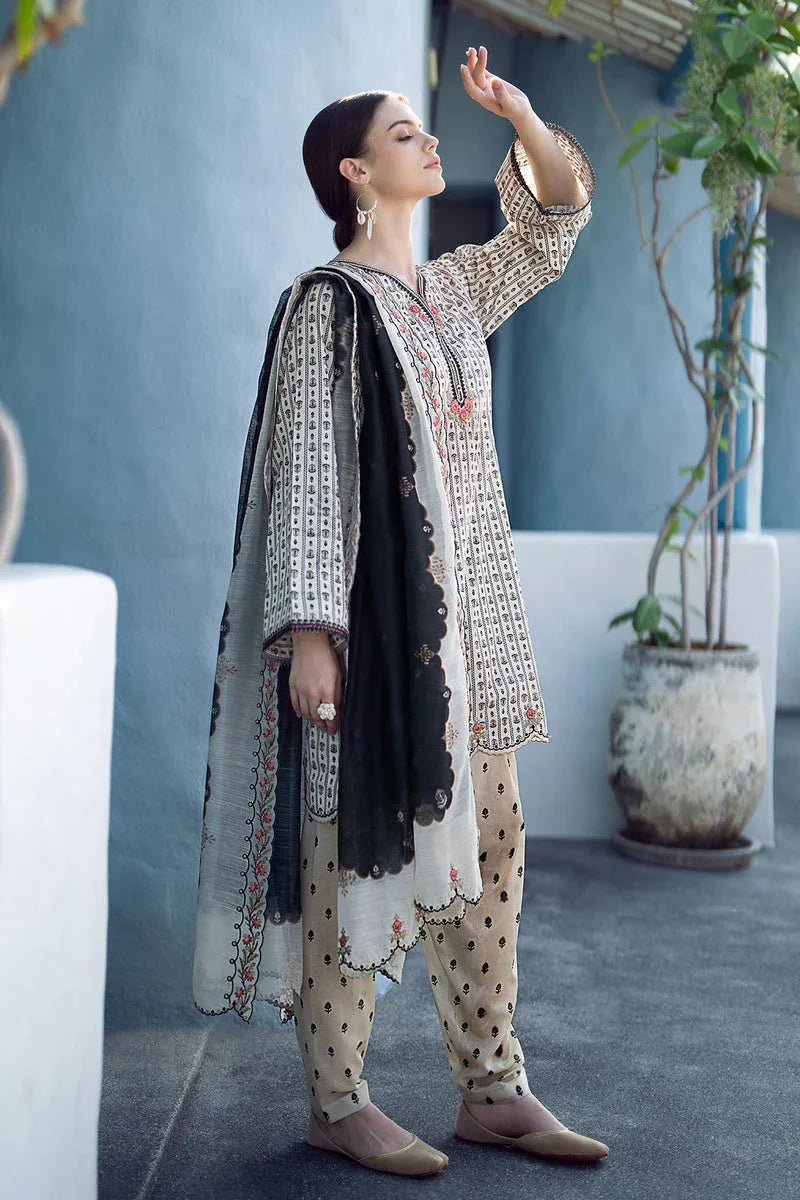 Baroque | Lawn Collection 24 | UF-555 - Rang-e-Khaas