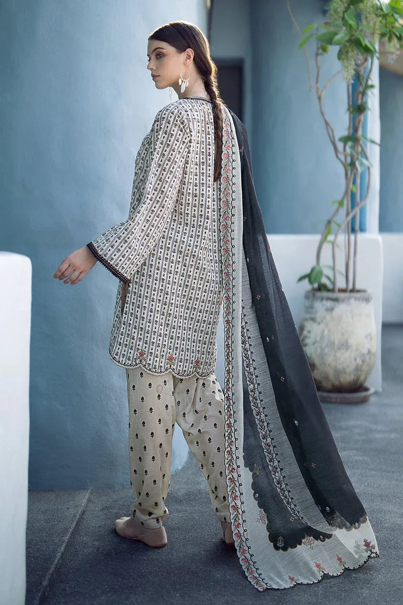Baroque | Lawn Collection 24 | UF-555 - Rang-e-Khaas