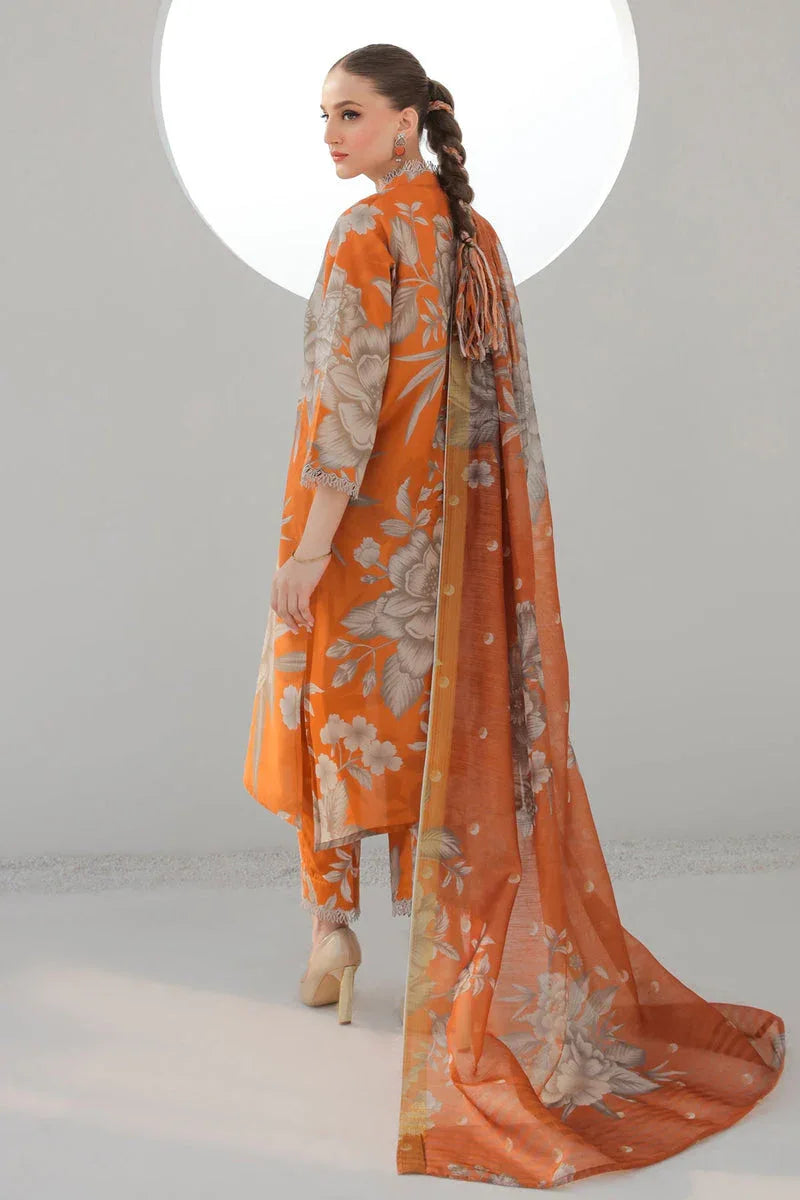 Baroque | Lawn Collection 24 | UF-312 - Rang-e-Khaas