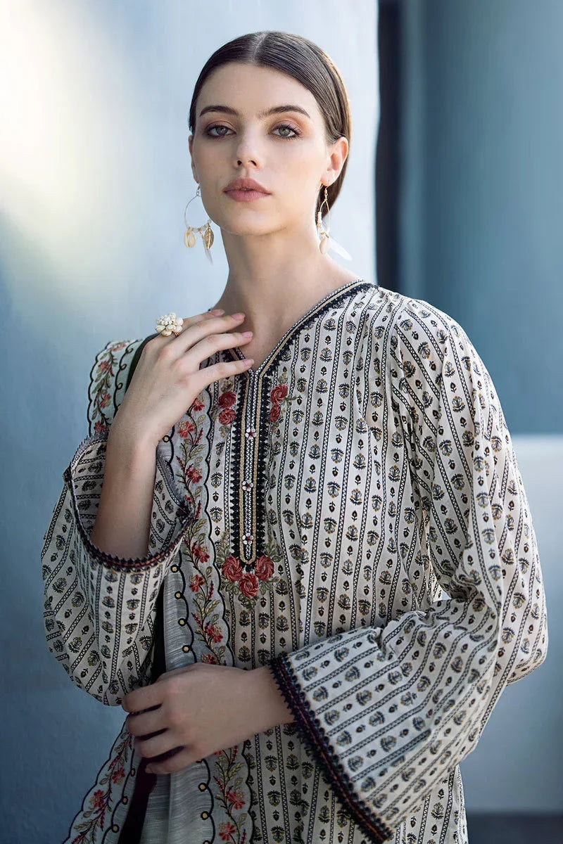 Baroque | Lawn Collection 24 | UF-555 - Rang-e-Khaas