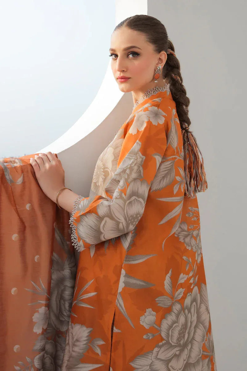 Baroque | Lawn Collection 24 | UF-312 - Rang-e-Khaas
