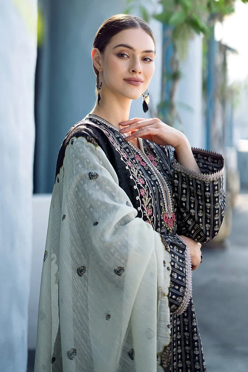 Baroque | Lawn Collection 24 | UF-556 - Rang-e-Khaas