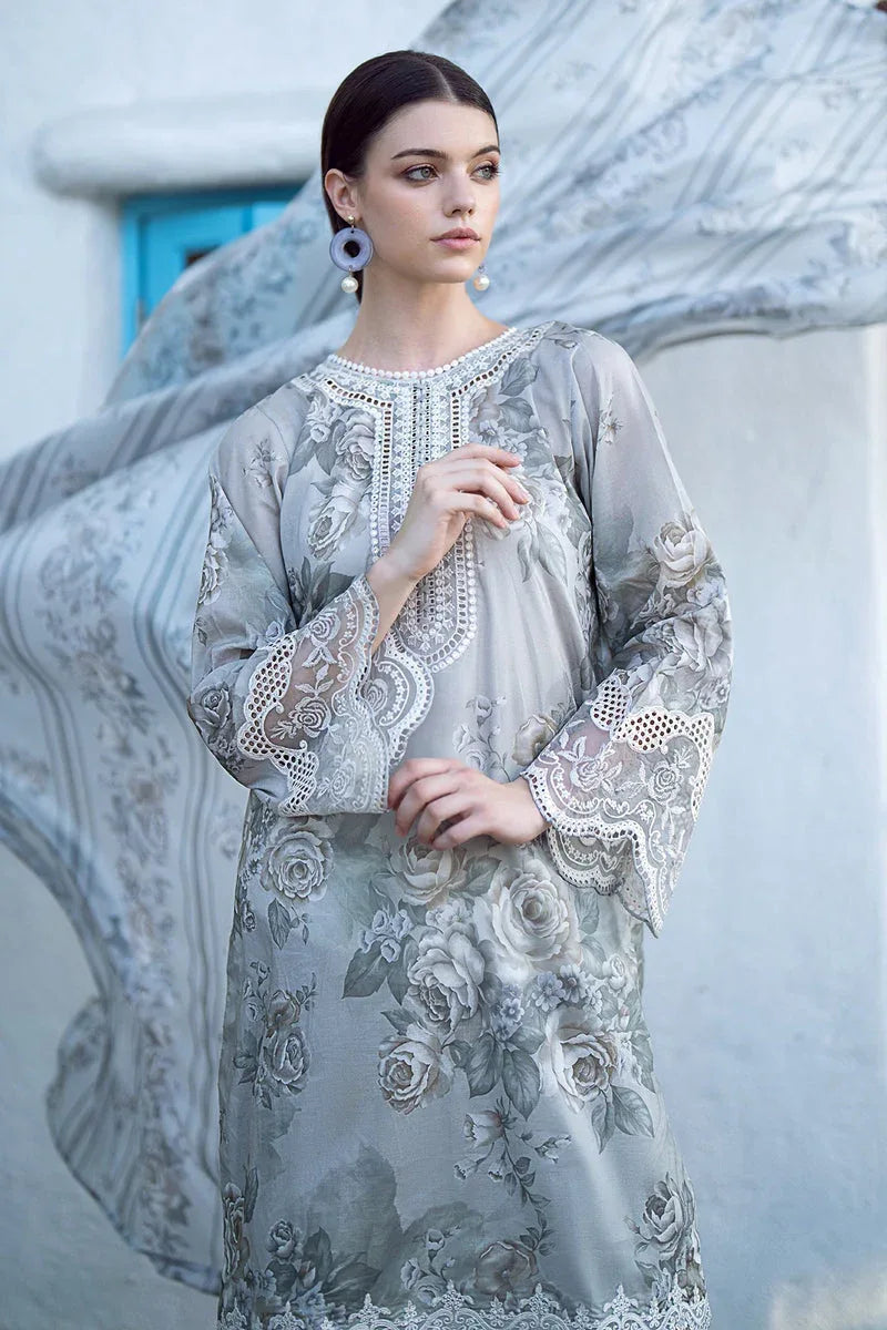 Baroque | Lawn Collection 24 | UF-557 - Rang-e-Khaas
