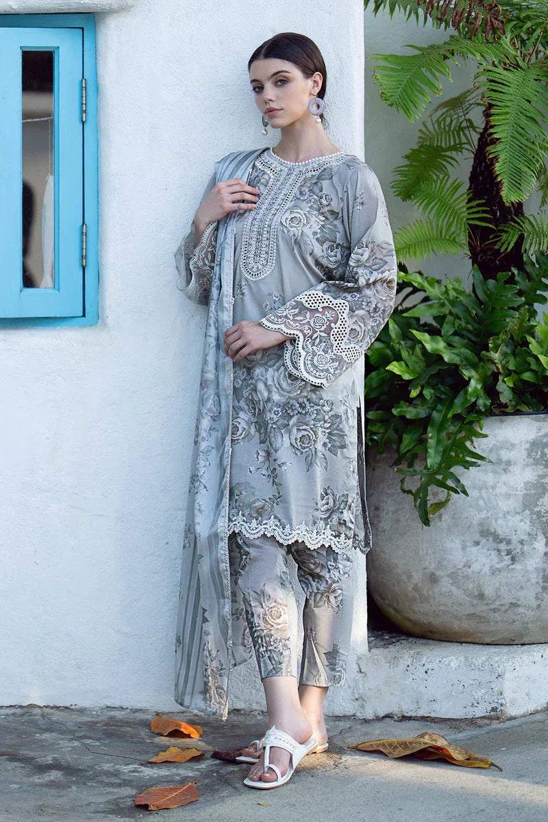 Baroque | Lawn Collection 24 | UF-557 - Rang-e-Khaas