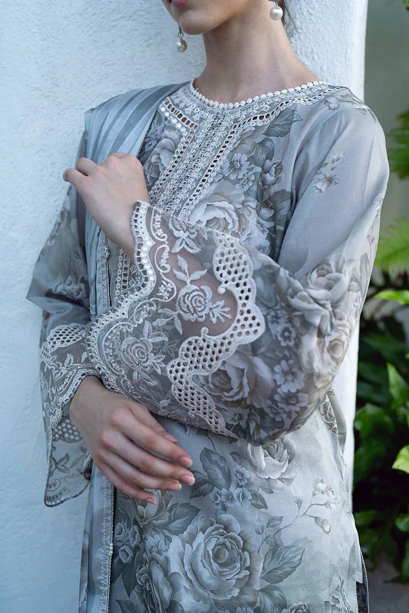 Baroque | Lawn Collection 24 | UF-557 - Rang-e-Khaas