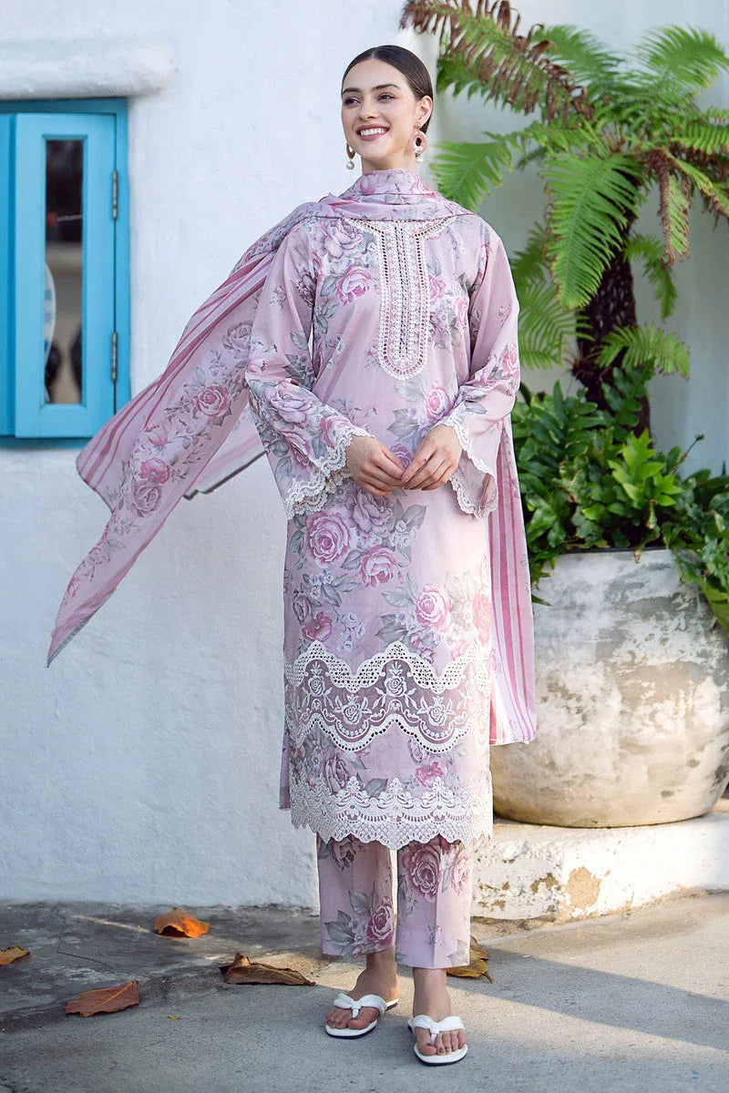 Baroque | Lawn Collection 24 | UF-558 - Rang-e-Khaas