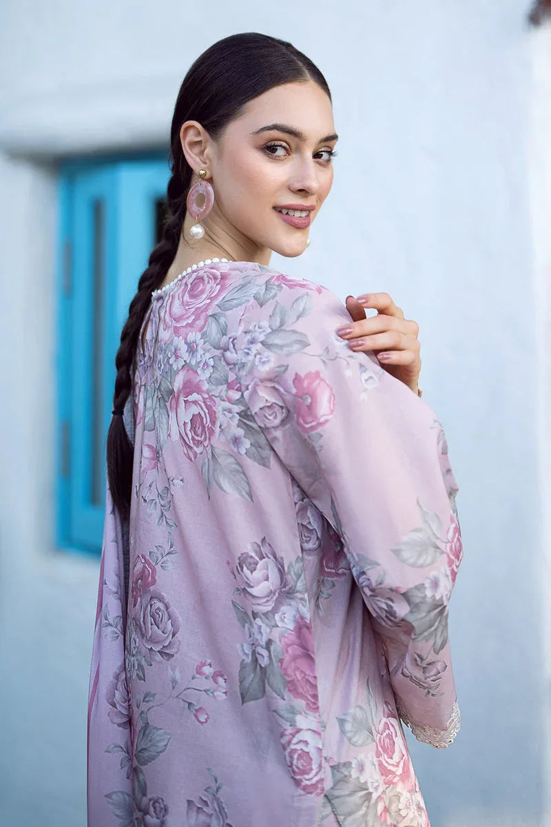 Baroque | Lawn Collection 24 | UF-558 - Rang-e-Khaas