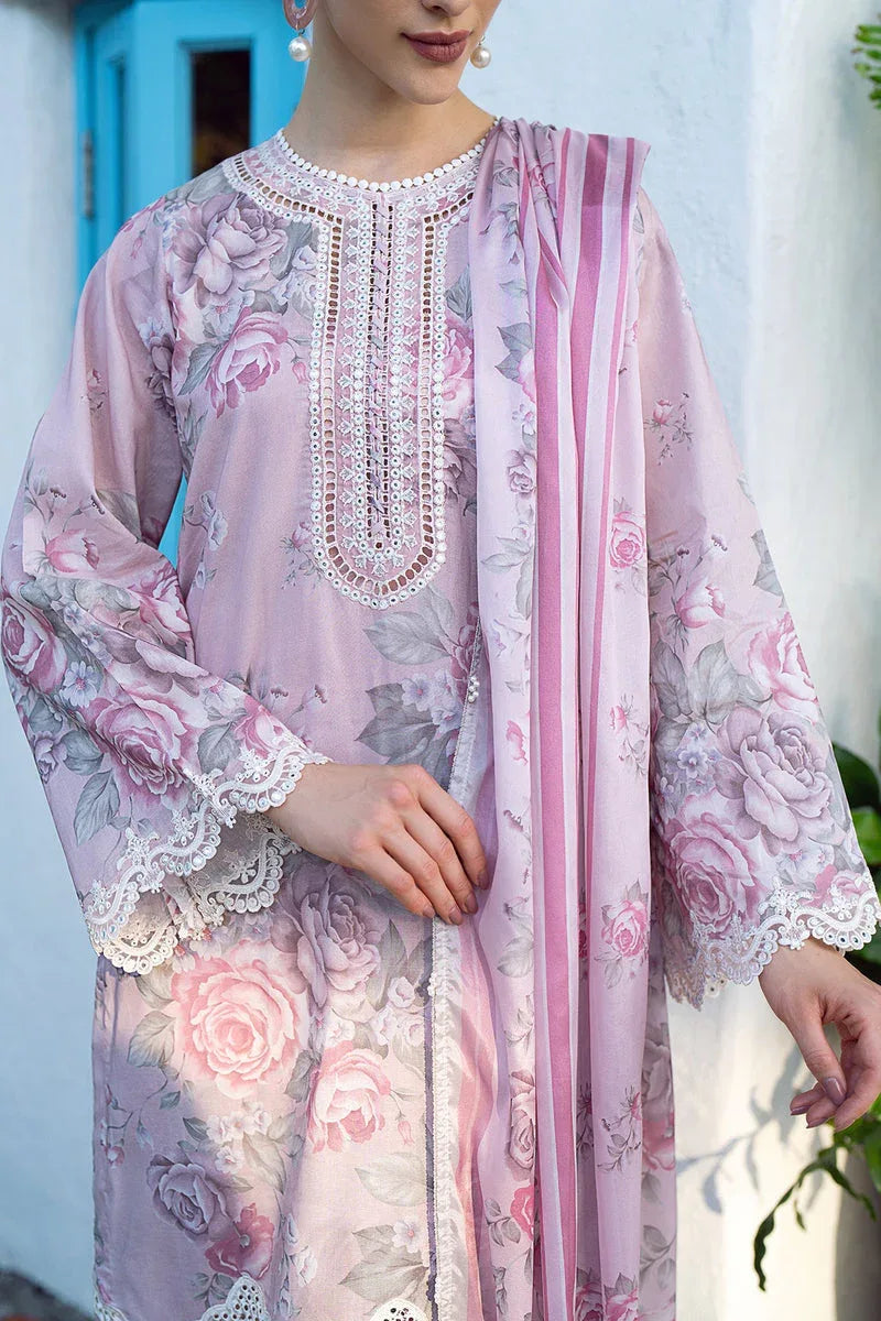 Baroque | Lawn Collection 24 | UF-558 - Rang-e-Khaas