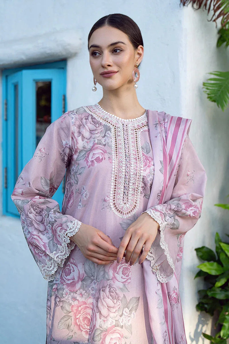 Baroque | Lawn Collection 24 | UF-558 - Rang-e-Khaas