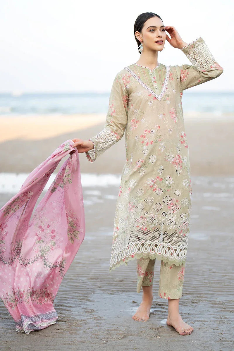 Baroque | Lawn Collection 24 | UF-560 - Rang-e-Khaas