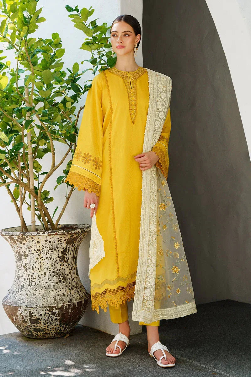 Baroque | Lawn Collection 24 | UF-562 - Rang-e-Khaas