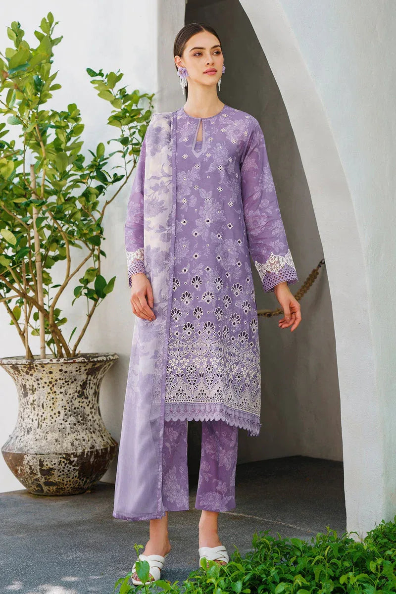 Baroque | Lawn Collection 24 | UF-563 - Rang-e-Khaas
