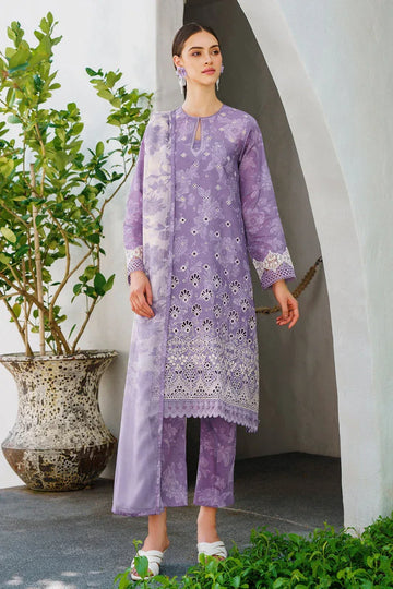 Baroque | Lawn Collection 24 | UF-563 - Rang-e-Khaas