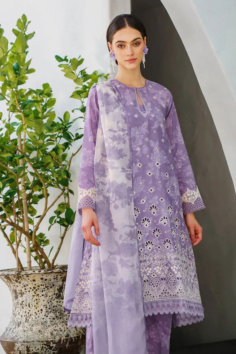 Baroque | Lawn Collection 24 | UF-563 - Rang-e-Khaas