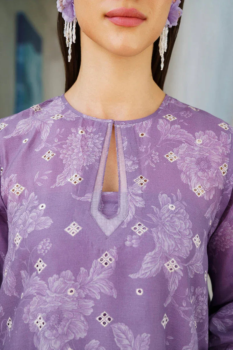 Baroque | Lawn Collection 24 | UF-563 - Rang-e-Khaas